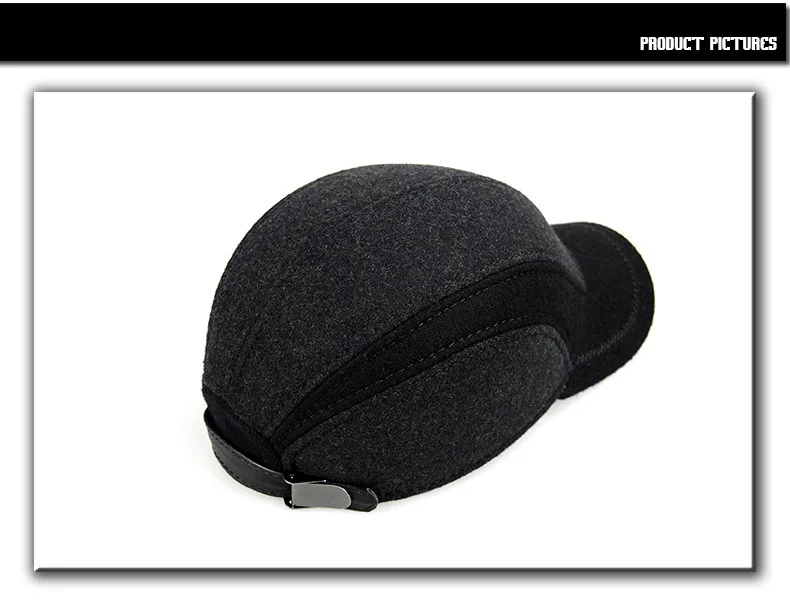 Casquette Baseball Hiver Avec Cache-oreilles - Tissu Coton/Tencel, Réglable, Visière 7,5 Cm | Chapeau Chaud Homme Femme Froid Casquette Hiver