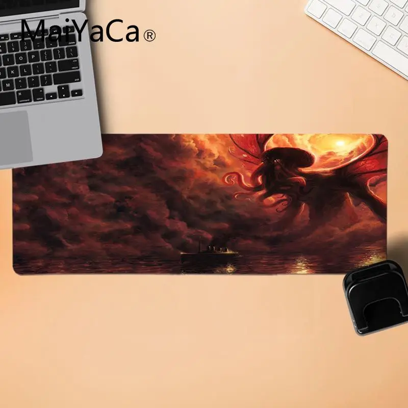 LockEdge 30x80cm MaiYaCa мальчик подарок коврик Ктулху Фантастическое искусство красивый коврик для мышки в стиле аниме ноутбук игровой Lockedge мыши коврик для мыши - Цвет: LockEdge 30x80cm