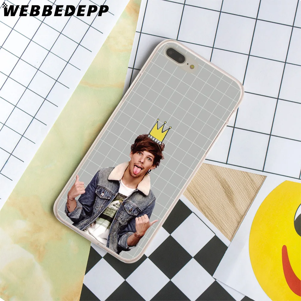 WEBBEDEPP Louis Tomlinson Hard Cover Case for iPhone 8 7 6S Plus X/10 5 5S SE 5C 4 4S