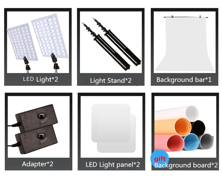 Диммируемый двухцветный светодиодный светильник для видеосъемки и стоячий светильник комплект включает в себя: светодиодный светильник, светильник для студийной фотосъемки YouTube cd50