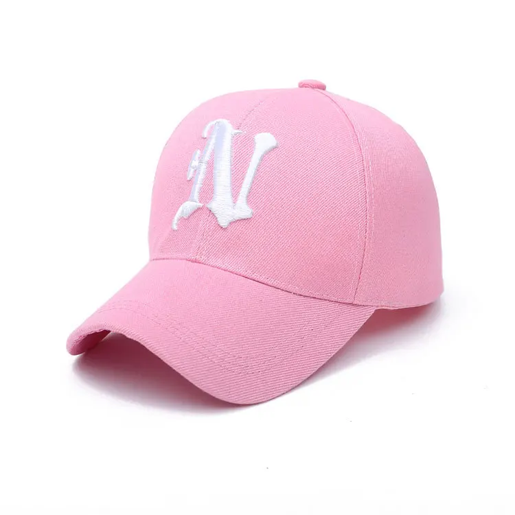 Новая хлопковая бейсбольная кепка, кепка Snapback для мужчин, женщин, пап, шляпа с вышивкой, буквы N, Повседневная Кепка, Кепка в стиле хип-хоп - Цвет: cap009-pink