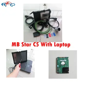 

2017 Newest Mb Star c5 Sd Connect Diagnostic Tool + MB SD C5 Software V2016.12 250gb HDD hard drive + NEC Laptop Touch screen