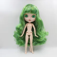 BJD шарнир RBL-759 DIY Обнаженная кукла Blyth подарок на день рождения для девочки 4 цвета большие глаза куклы с красивыми волосами милая игрушка