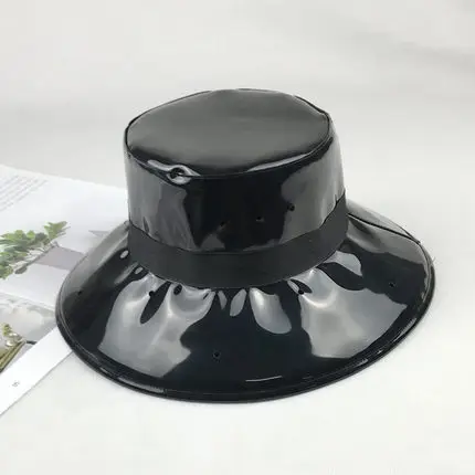 ليوبارد PVC المطر قبعة طوي لينة للماء واسعة حافة قبعة شمسية على شكل دلو للنساء الفتيات السيدات H2 ليوبارد PVC المطر قبعة طوي لينة للماء واسعة حافة قبعة شمسية على شكل دلو للنساء الفتيات السيدات H2