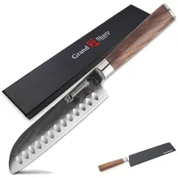 Дамасский стальной нож 67 слоев японской дамасской стали японский дамасский кухонный нож Santoku суши сашими шеф-повар торт сервировка