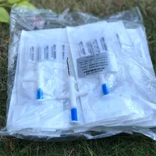 10 шт./лот 1,25*7 мм 134,2 кГц FDX-B микрочипы для домашних животных со шприцем для животных, коровы, крупного рогатого скота, свиньи, рыбы, лошади, змеи, кошек