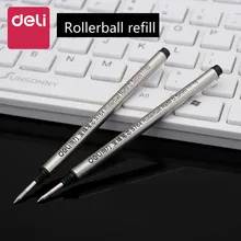 Deli гелевая ручка повторная заливка Набор 0,5 мм черная спираль в линии оригинальная ручка заправка углеродная нейтральная заправка студенческие принадлежности для письма
