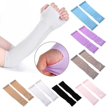 1 пара УФ Защита от солнца охлаждающие спортивные рукава перчатки гольф велосипед Велоспорт чехол