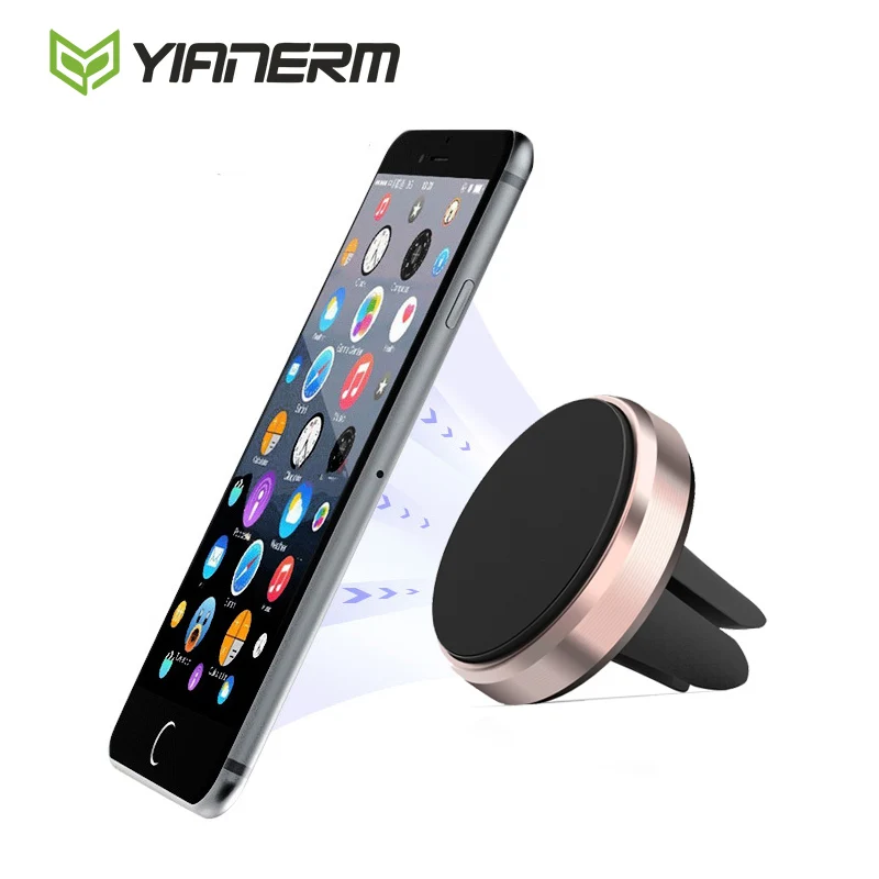 Yianerm 2Pcs Pack Mini Magnetic Air Vent Mount Car Phone