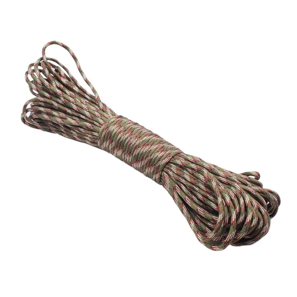2019 Outdoor climbing rope paracord 550 bracelet nylon parachute rope is attached to a 100-foot seven-core polyester parachute (31)