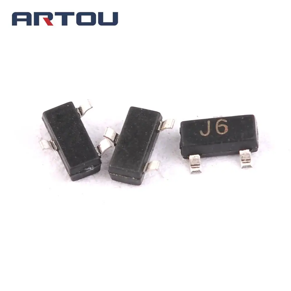 

100PCS S9014 J6 NPN Transistor SOT23 SMD Triode