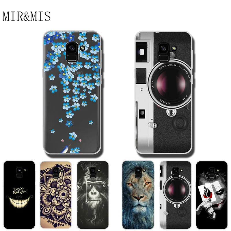 For Samsung A8 2018 Phone Cover Case Soft Tpu Silicone