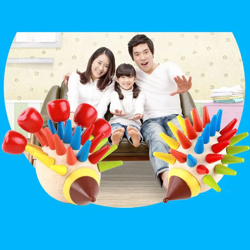 Игрушки BabyToddler деревянный тетрис головоломка укладка игра Дети деревянная