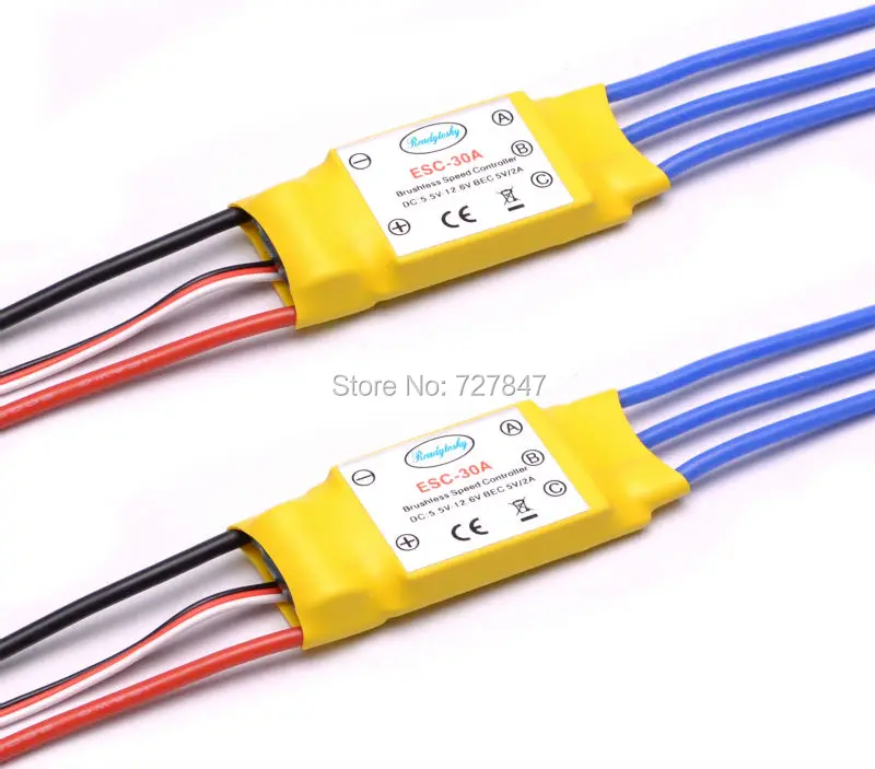 

30A Brushless Motor Speed Controller Control RC BEC ESC for T-rex 450 Helicopter