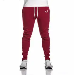 Новый 2016 бодибилдинг Для мужчин S Брюки для девочек брендовая одежда с хлопковые брюки Профессиональный Фитнес Jogger Треники Для мужчин