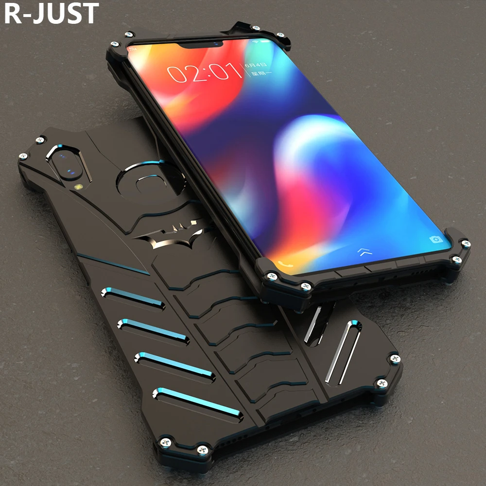 

R-JUST For Vivo Z1 Case Cover Luxury Slim Hard Metal Aluminum Alloy Shockproof Armor Phone Case for Vivo Z1 Back Cover Funda