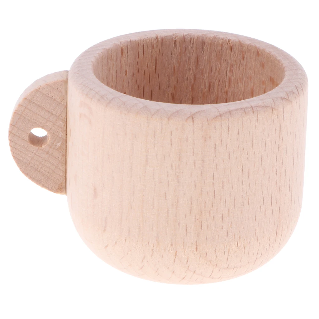 Wooden Tea Set-Tea Pot Cup Teatime Party Play Toy Dollhouse Miniature Kitchen Tableware Accessories Kids Toys