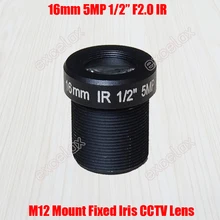 3 шт./лот 5MP 1/" 16 мм M12 крепление ИК плата cctv объектив MTV 27 градусов для 1080P 2MP 3MP 4MP 5 мегапиксельная аналоговая ip-камера, Excelax