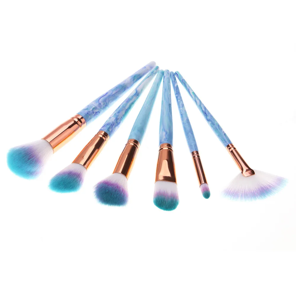

6PCS Make Up Foundation Eyebrow Eyeliner Blush Cosmetic Concealer Brushes кисти для макияжа makeup brush set W100