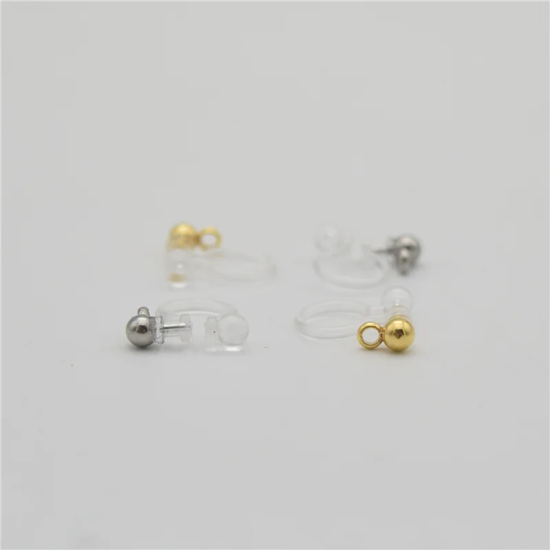 50 шт. пластиковые прозрачные клипсы для ушей без пирсинга безболезненные ушные