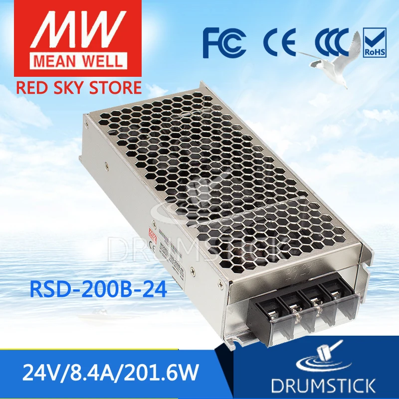 

MEAN WELL RSD-200B-24 24V 4.2A meanwell RSD-200 24V 201.6W Railway Single Output DC-DC Converter