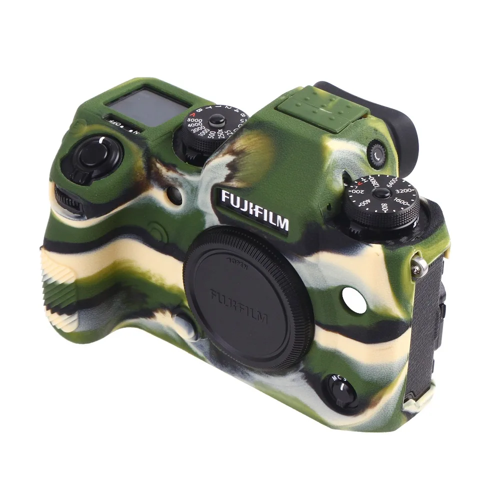 XH1 мягкий силиконовый резиновый защитный чехол для камеры для FUJIFILM Fuji X-H1 сумка для камеры Высококачественная Защитная крышка - Цвет: Зеленый