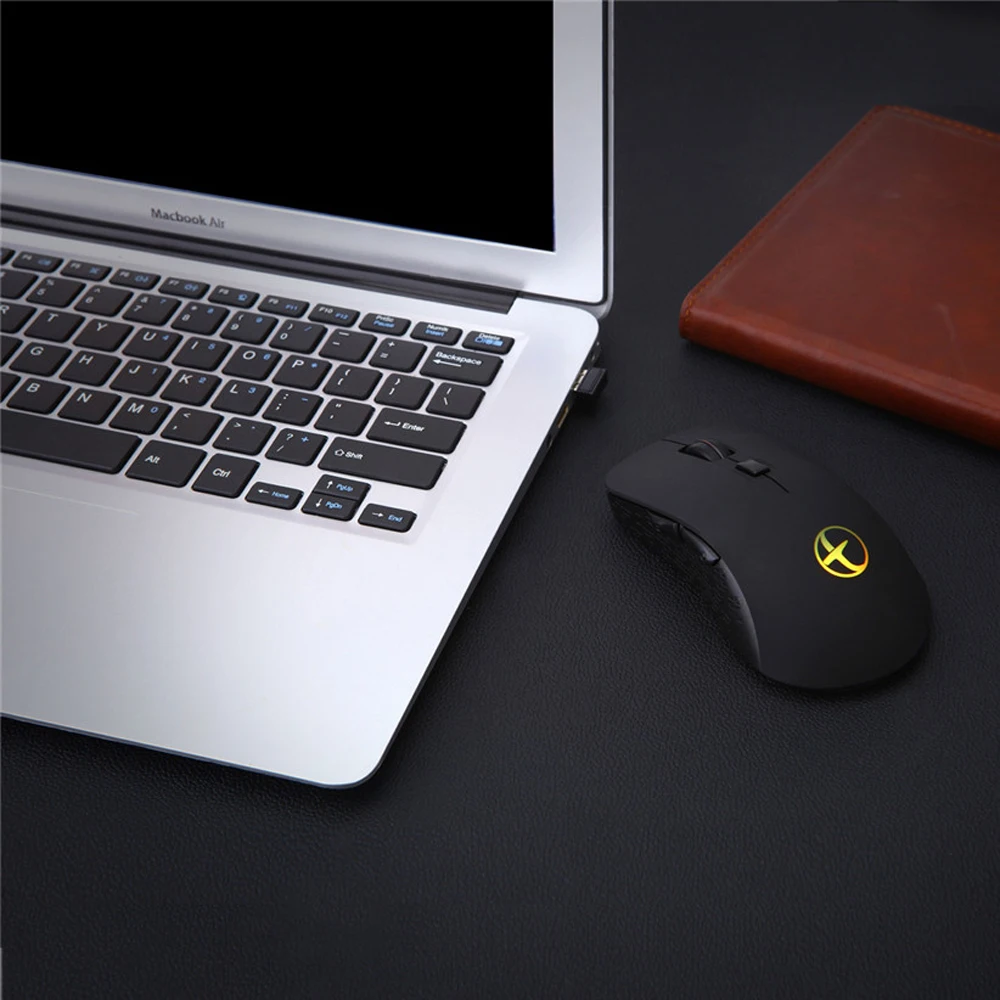 Двухрежимная Bluetooth 4,0 мышь, черная перезаряжаемая беспроводная мышь, красочный светильник, оптические мыши для lenovo DELL Macbook hp