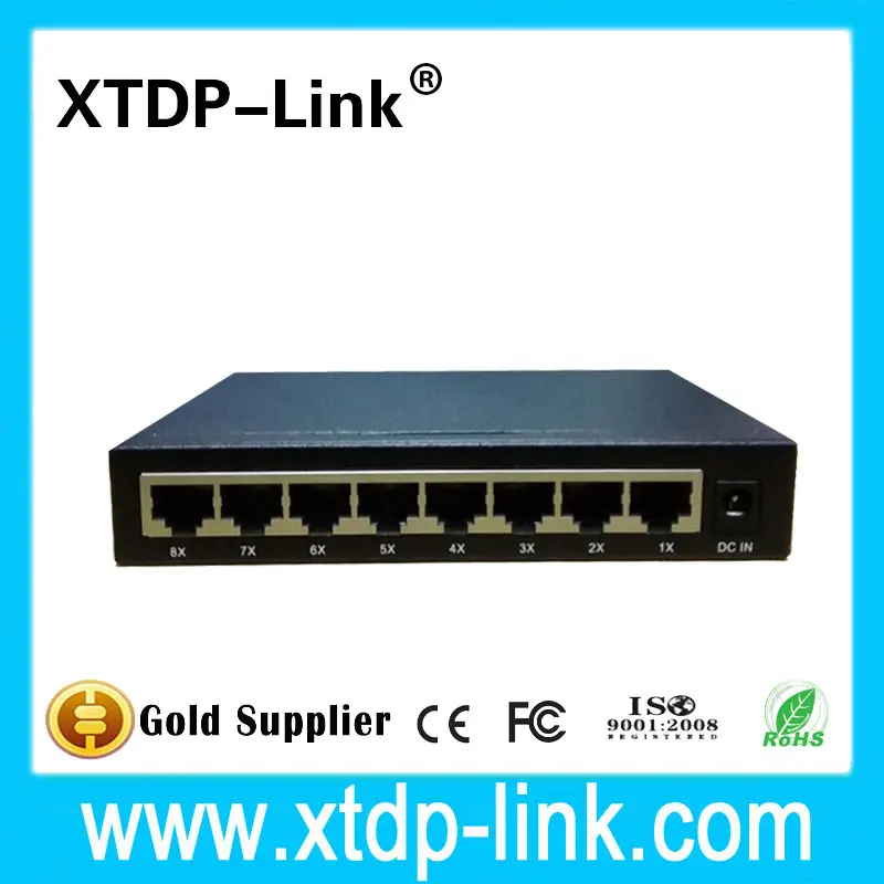 Steel Case Gigabit Ethernet Switch Desktop RJ45 RTL8370 chipset 10 100 1000mbps Lan Hub Network Switch