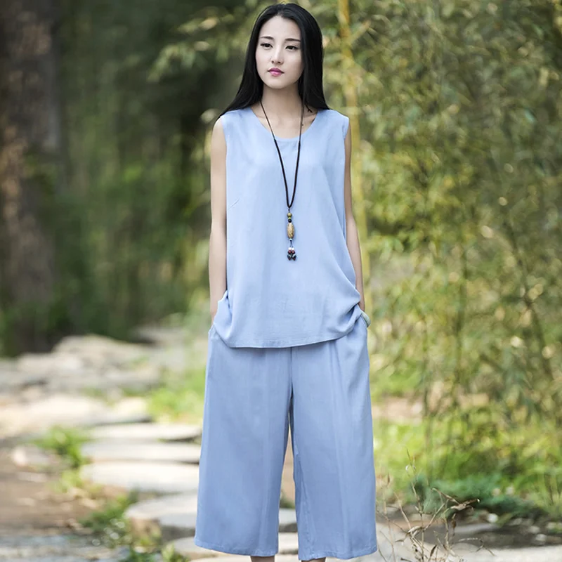 2 piece summer pants set