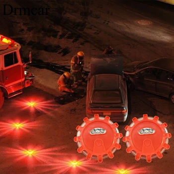 

12+3 LED Bulbs Battery Operated Warning Light Multifunctional Safety Portable Roadside Flare Magnetic Emergency Flashing Road