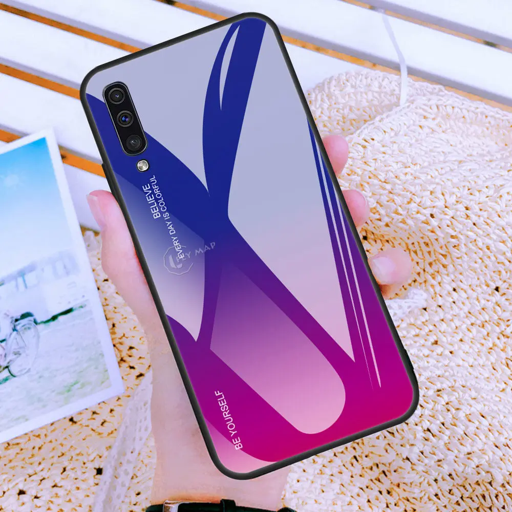 Gradient-Aurora-for-Samsung-Galaxy-A50-2019-A505-A505FD-A505F-DS-Tempered-Glass-Back-Case-SM(2)