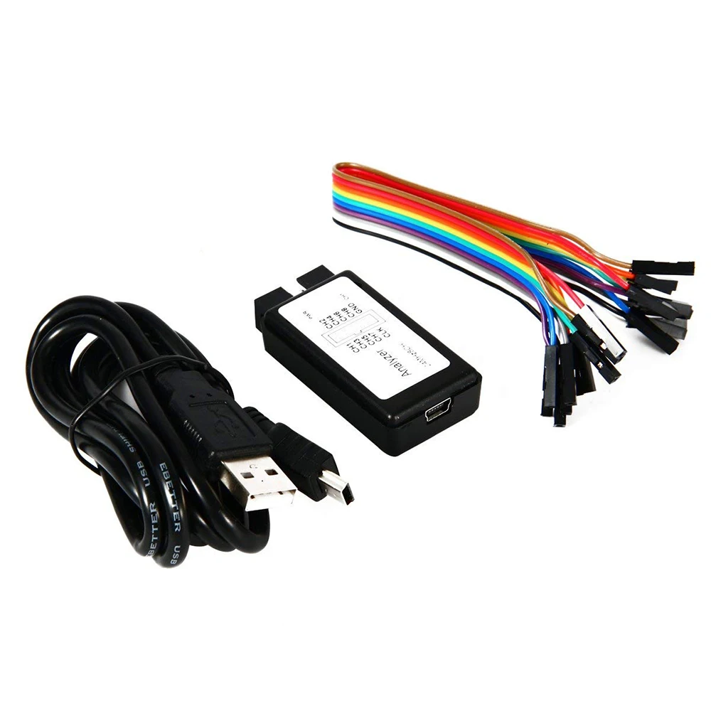 

USB Logic Analyzer Device Set USB Cable debug 24MHz 8CH 24MHz for ARM AD110