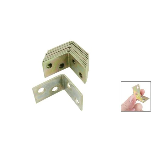 

Arrive Amico 10 Pcs 25x25x16mm 90 Degree Metal Right Angle Bracket Shelf Support