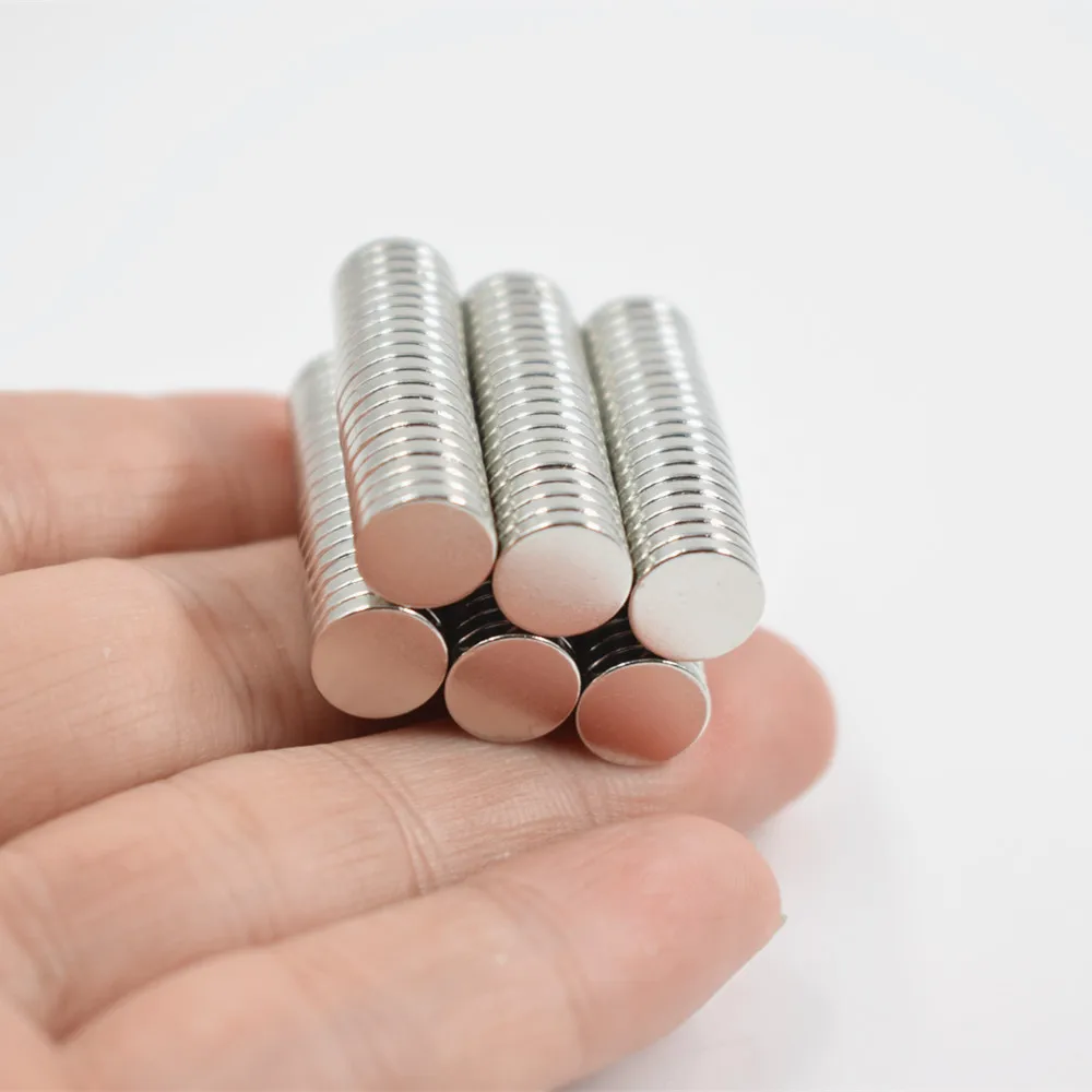 

D10mm Neodymium magnet Rare Earth small Strong Round permanent sheet fridge Electromagnet NdFeB nickle magnetic DISC