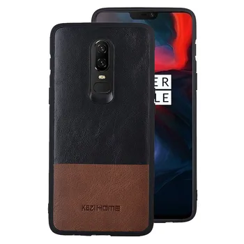 

For Coque Oneplus 6 Case Genuine Leather Cases Cover Original Full Protective Back Cover Case One plus 6 Shockproof 6.28 inch