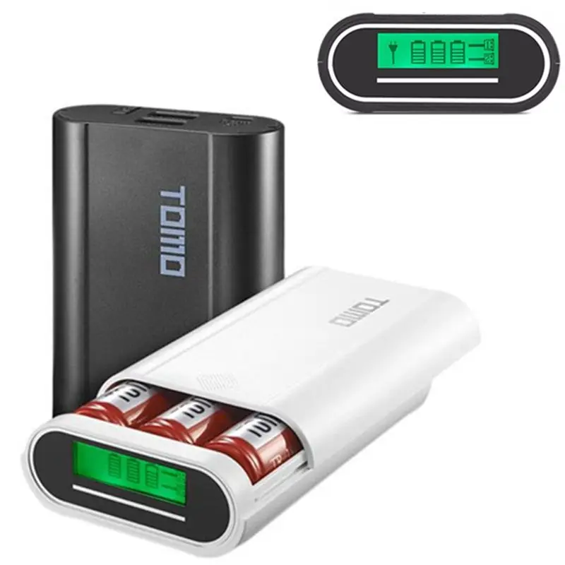 

TOMO M3 3pcs 18650 Batteries Charging Station Power Bank Case Diy Box For Mobile Phone Part