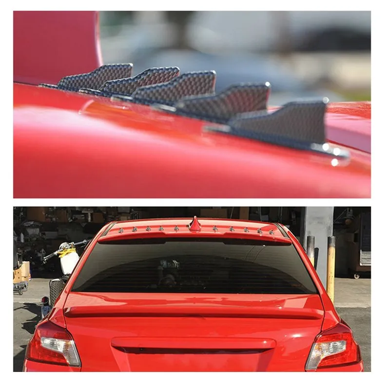 Universal Trunk Roof Shark Fins Spoiler Generator Adhesive Shark Fin
