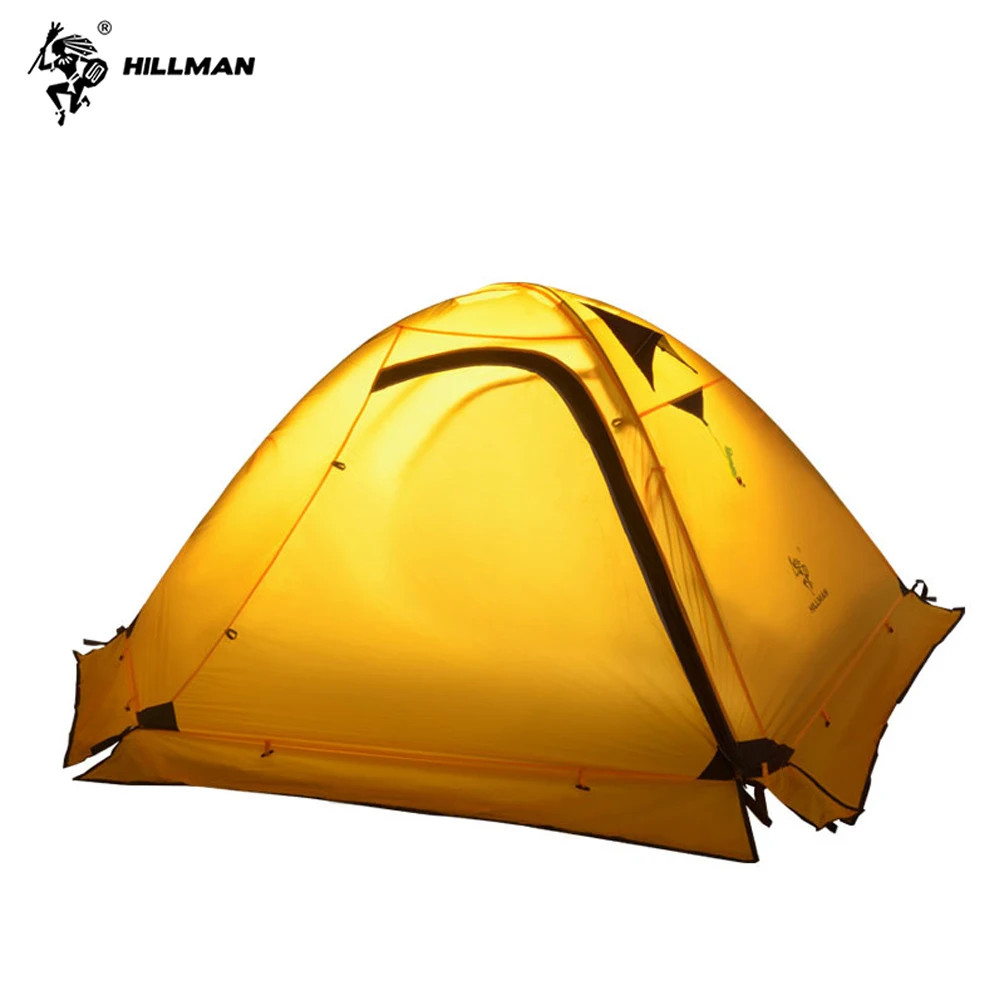 Hillman Tent, Super Lightweight, 2 Person, 4 Season, 20D Double Layer Silicone ,Strong Waterproof 8000mm, Windproof, Anti lower Hillman Tent, Super Lightweight, 2 Person, 4 Season, 20D Double Layer Silicone ,Strong Waterproof 8000mm, Windproof, Anti lower