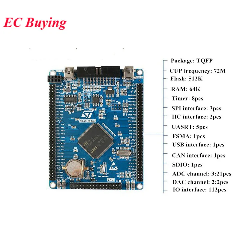 STM32F103ZET6 STM32 Cortex-M3 макетная плата основная плата микроконтроллер эксперимент 72 МГц/512 kflash/64kram