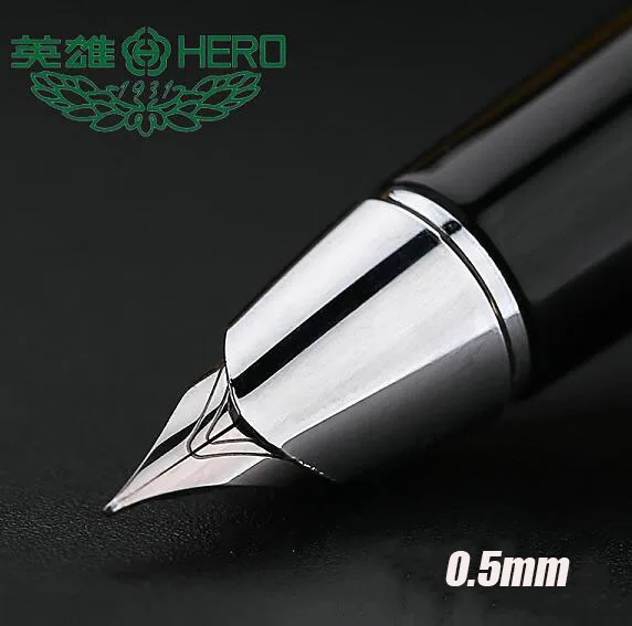 New-Arrival-HERO-101-Metal-Pen-Smooth-Writin-Ink-Pen-Bent-Nib-Art-Fountain-Pen