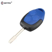 KEYYOU Замена дистанционного ключа автомобиля оболочки Fob 3 кнопки для Ford Transit чехол Комплект для подключения синий чехол для ключа чехол для стайлинга