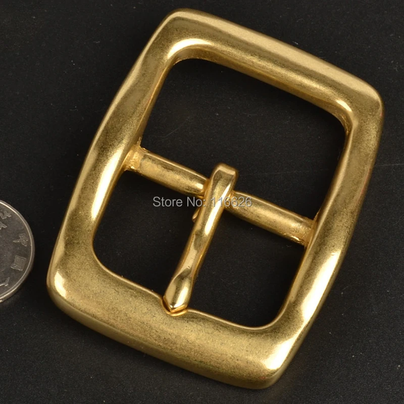 DIY leather craft solid brass belt buckle inner 39mm