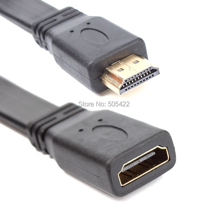 Short-Flat-HDMI-Extension-Lead-Gold-Female-Jack-to-Male-Plug-Cable-Cord-30CM-73783 (2).jpg