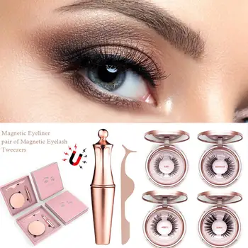 

Magnetic Upgrade Model Pink High-end Gift Box Eyeliner Set Magnetic Eyeliner Set Magnetic False Eyelashes