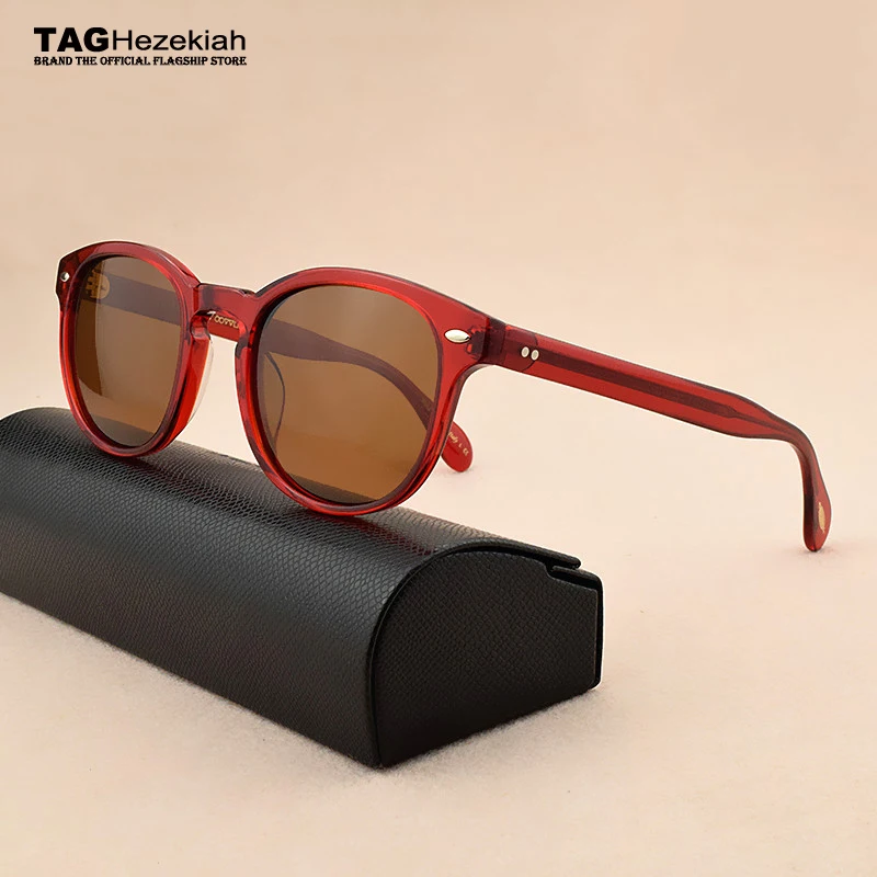 

Роскошные брендовые Круглые Солнцезащитные очки Мужские поляризационные солнцезащитные очки женские модные солнцезащитные очки 2024 Винтажные Солнцезащитные очки в стиле ретро для мужчин/женщин