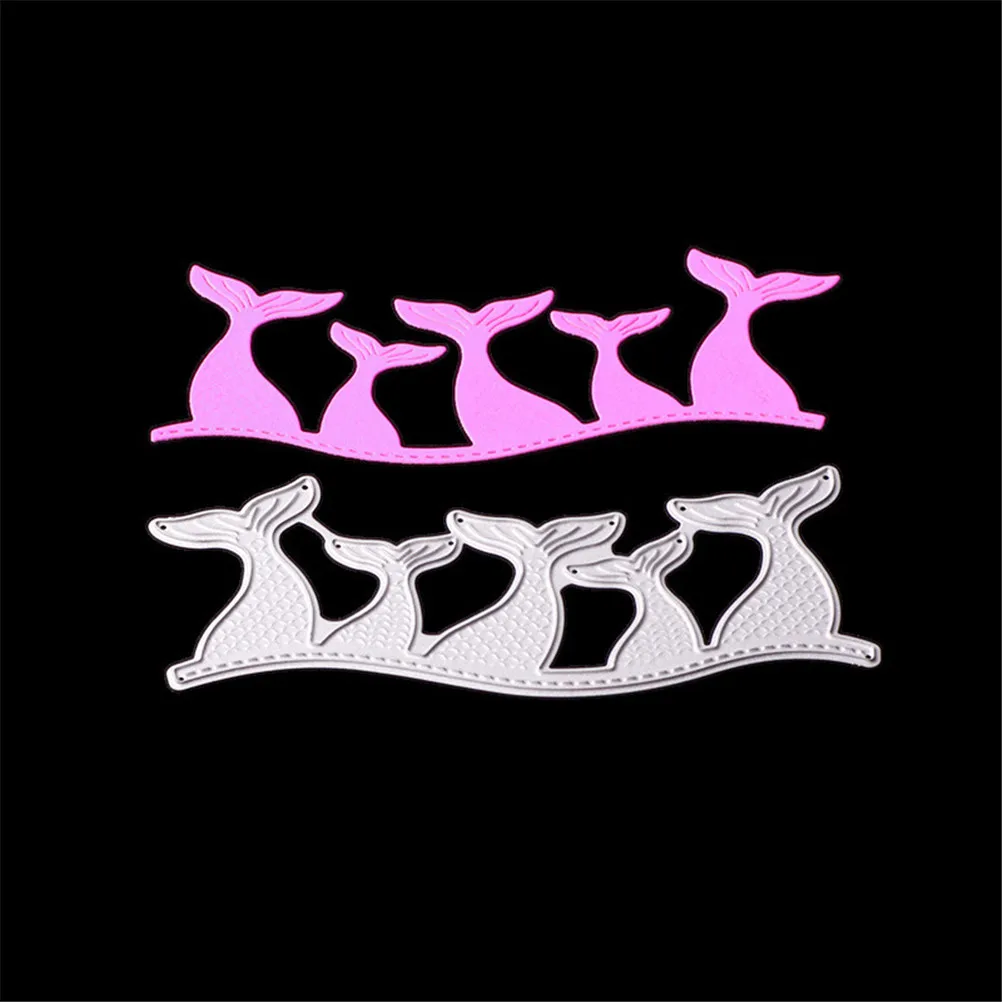 

1PCS DIY Mermaid Fish Tail Cutting Dies For Card Making Scrapbooking Dies Metal Embossing Stamps Die