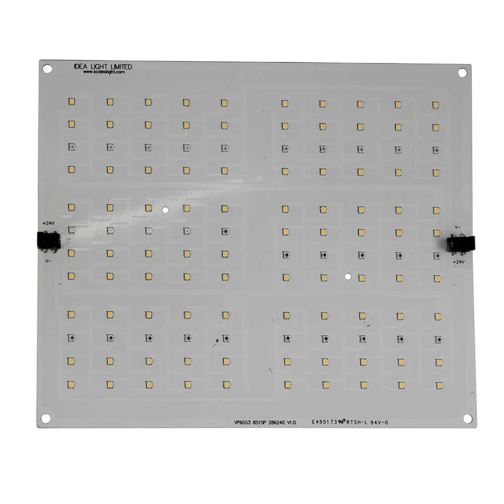 

Cheap price quantum board kits samsung LM301B 3000K/3000K+660nm 120pcs LED PCB board 65W with aluminum heat sink