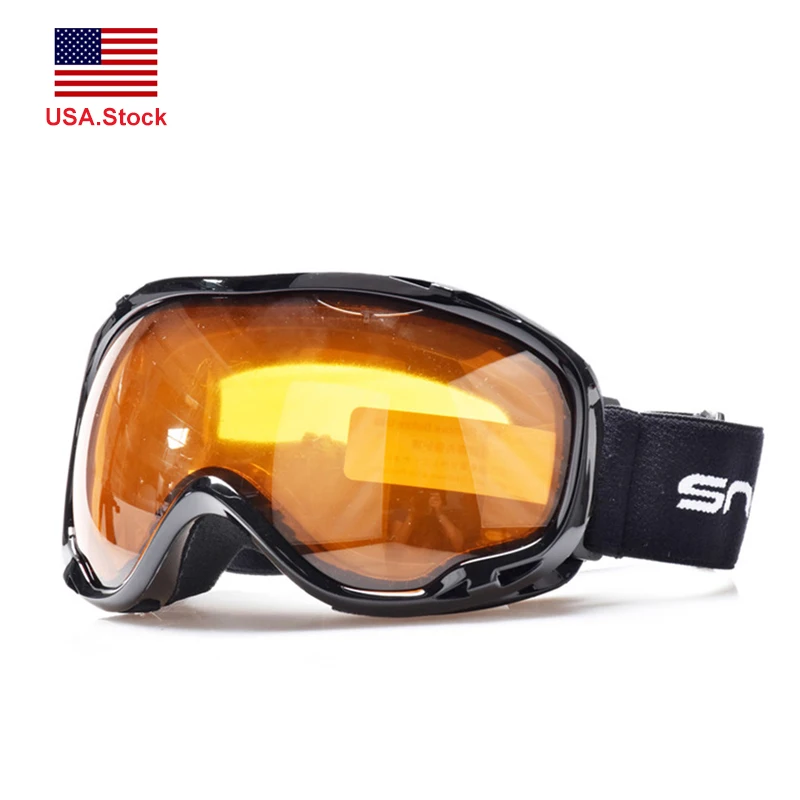 Mountain Ski Goggles Anti fog UV400 Skiing Eyewear Glasses Double
