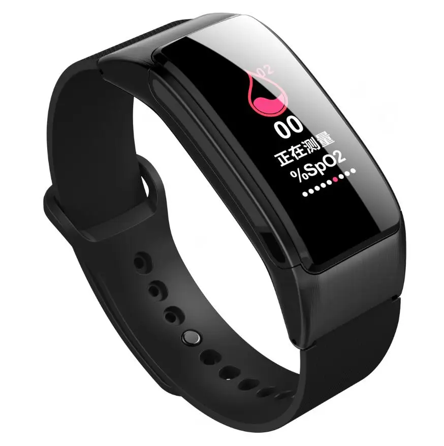 Черный Смарт-браслеты Talkband B31 с bluetooth-гарнитурой, умные наручные часы, Группа управления музыкой, шагомер, монитор сна, Смарт-часы - Цвет: Черный