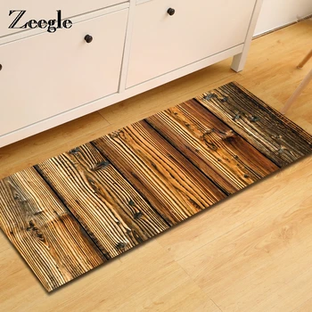 

Wood Pattern Rectangle Mats For The Hallway Welcome Door Mats on The Floor Anti-slip Kicthen Area Rug Bedroom Bedside Mats